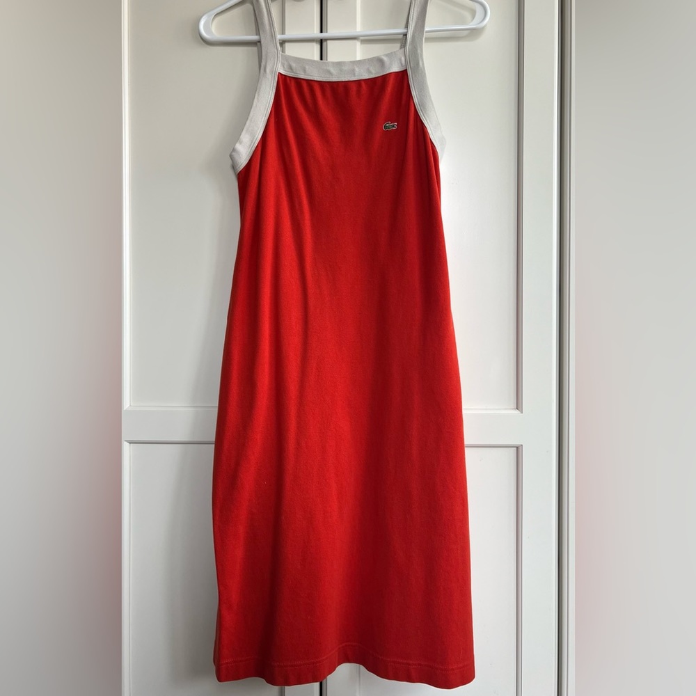 Vintage Lacoste dress, orange, size 6